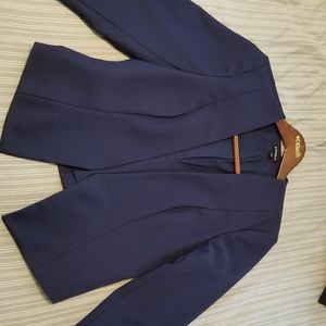 Express Navy Cropped Blazer